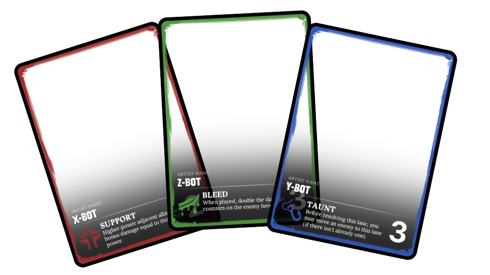 Cards border example