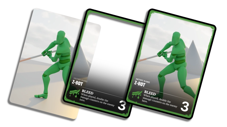 Cards border example
